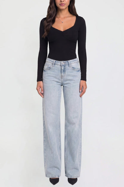 Women's Luxe Britney Wide Leg Jeans