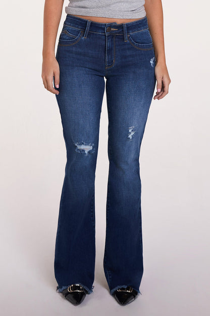 Women's Luxe High Rise Wannabettabutt Flare Jeans