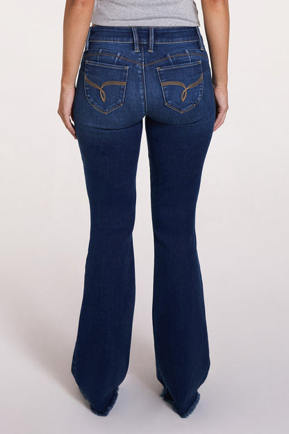 Women's Luxe High Rise Wannabettabutt Flare Jeans