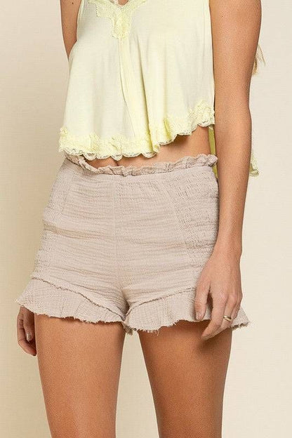 POL | Smoked Ruffle Shorts - us.meeeshop