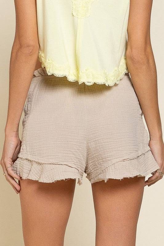 POL | Smoked Ruffle Shorts - us.meeeshop