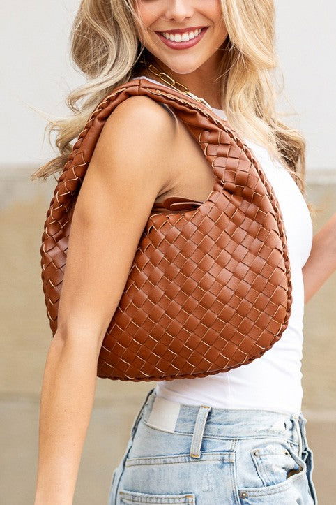 Paige Woven Handbag us.meeeshop - 