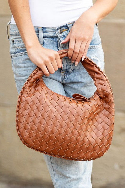 Paige Woven Handbag us.meeeshop - 