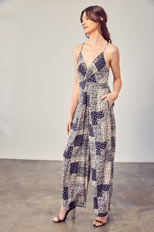 Paisley Printed Cami Jumpsuit us.meeeshop - 