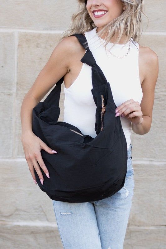 Piper Oversized Nylon Carryall Messenger us.meeeshop - 