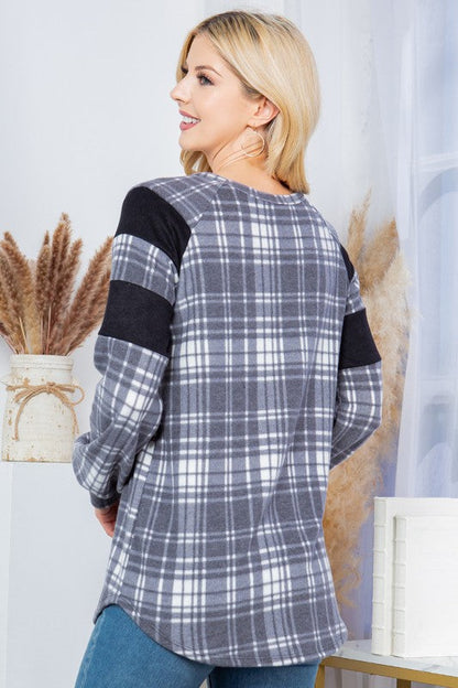 Plaid Pullover Sweater | us.meeeshop
