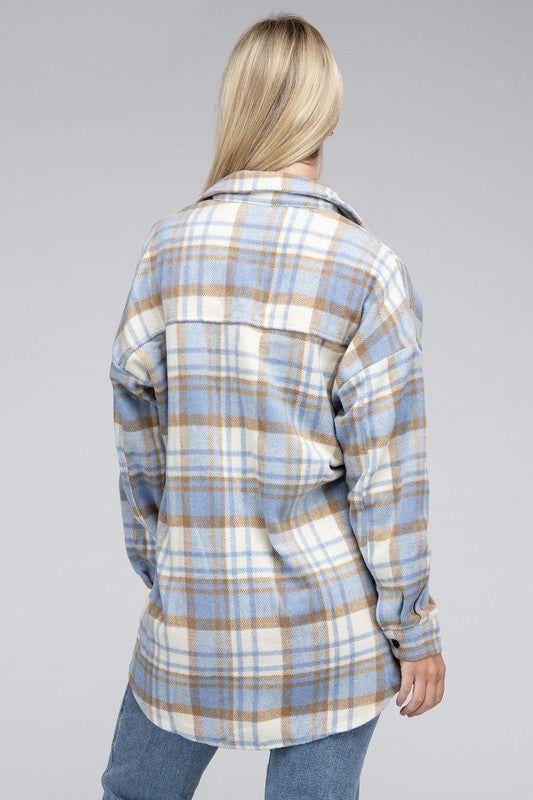 Plaid Shacket us.meeeshop - 