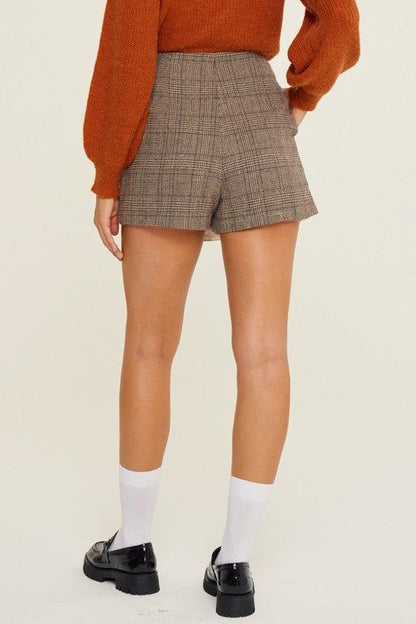 Plaid Skort us.meeeshop - 