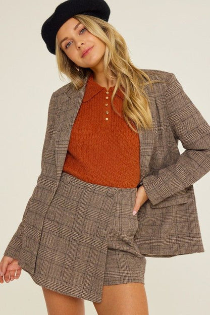 Plaid Skort us.meeeshop - Shirts & Tops