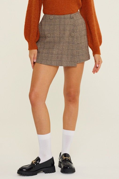 Plaid Skort us.meeeshop - 