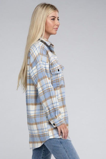 Plaid Shacket - us.meeeshop