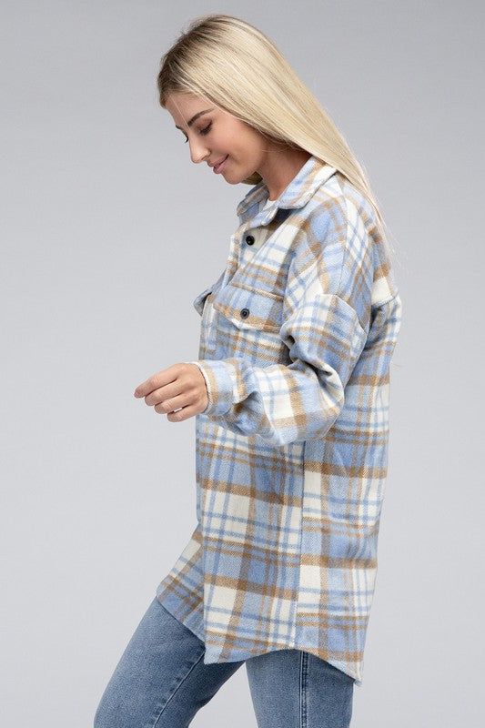 Plaid Shacket - us.meeeshop