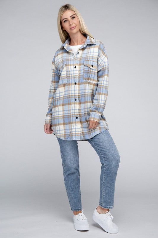 Plaid Shacket - us.meeeshop