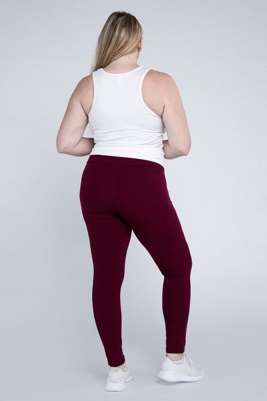 Plus Everyday Leggings with Pockets us.meeeshop - 