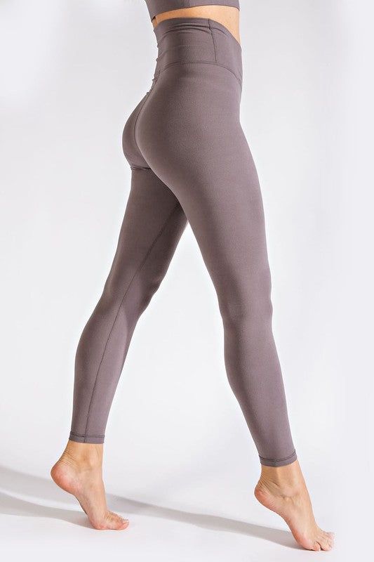 Plus V Waist Full Length Leggings us.meeeshop - 