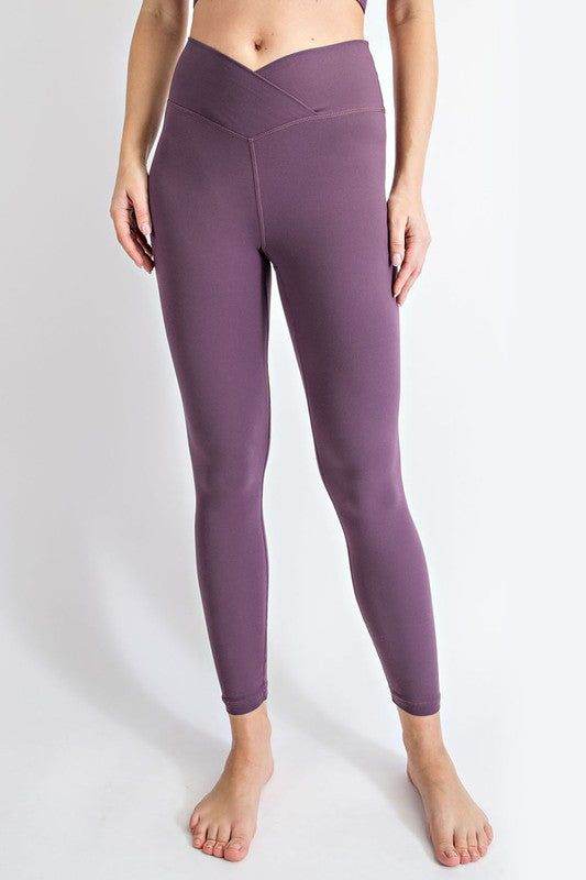 Plus Size V Waist Full Length Leggings - us.meeeshop