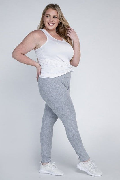 Plus Everyday Leggings with Pockets - us.meeeshop