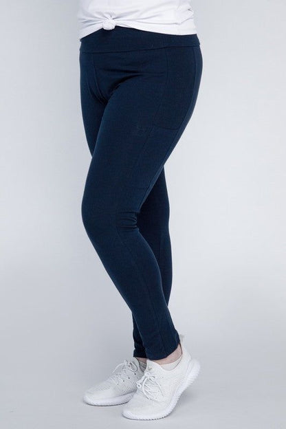 Plus Everyday Leggings with Pockets - us.meeeshop