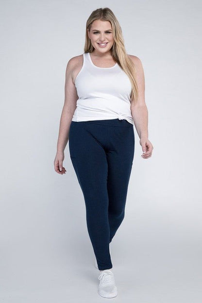 Plus Everyday Leggings with Pockets - us.meeeshop