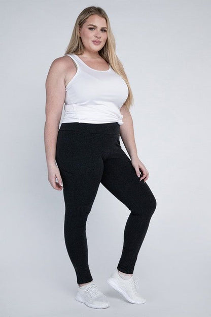 Plus Everyday Leggings with Pockets - us.meeeshop