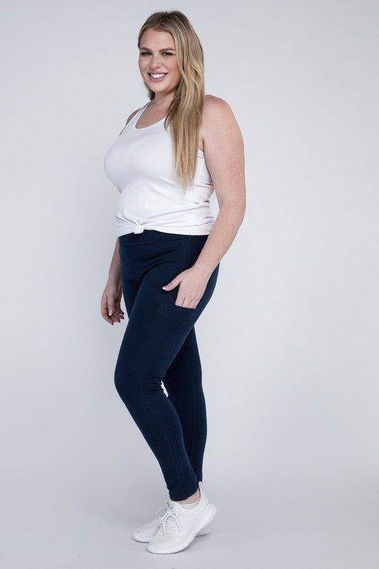 Plus Everyday Leggings with Pockets - us.meeeshop