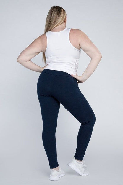 Plus Everyday Leggings with Pockets - us.meeeshop