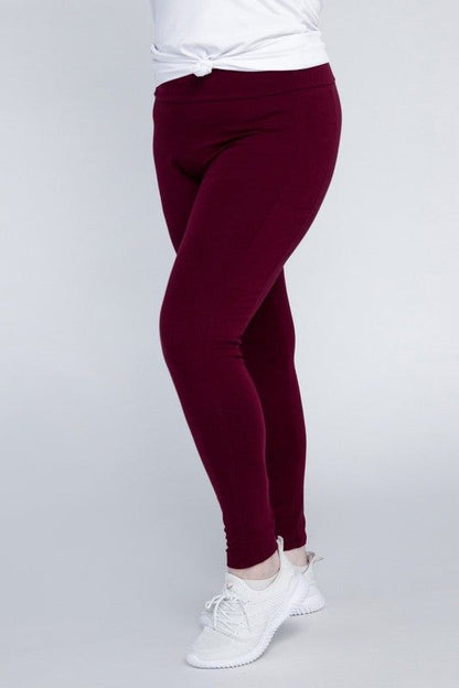 Plus Everyday Leggings with Pockets - us.meeeshop