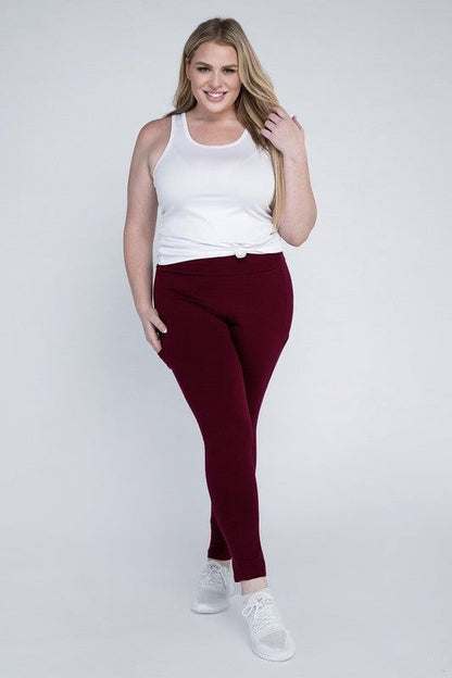 Plus Everyday Leggings with Pockets - us.meeeshop