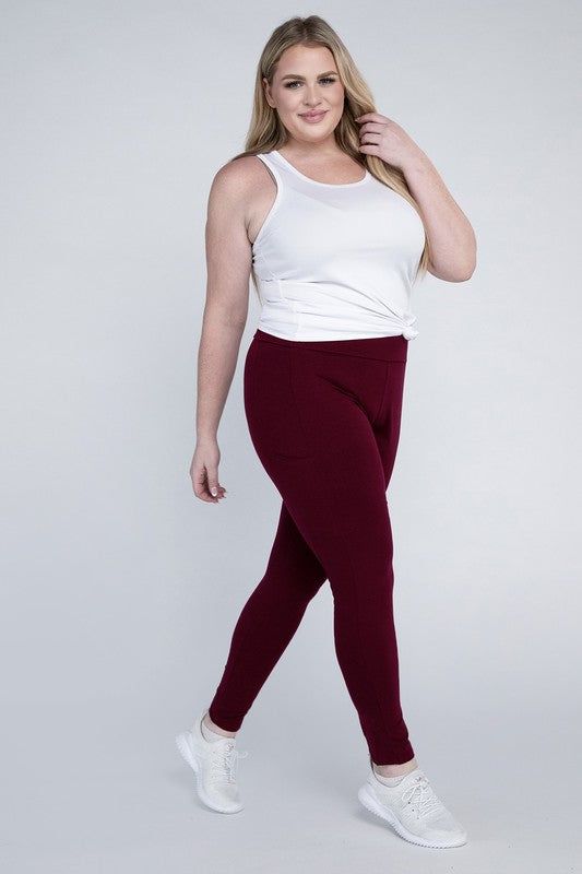 Plus Everyday Leggings with Pockets - us.meeeshop