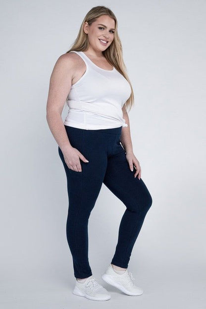 Plus Everyday Leggings with Pockets - us.meeeshop