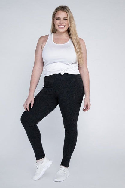 Plus Everyday Leggings with Pockets - us.meeeshop