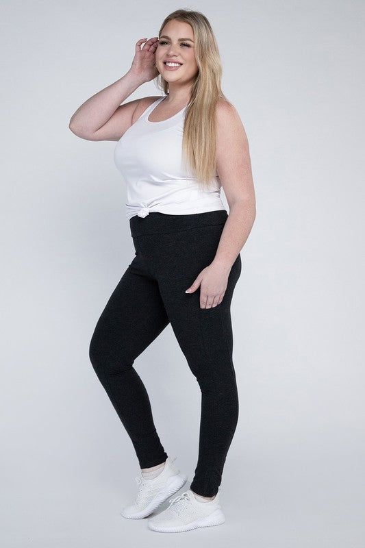 Plus Everyday Leggings with Pockets - us.meeeshop