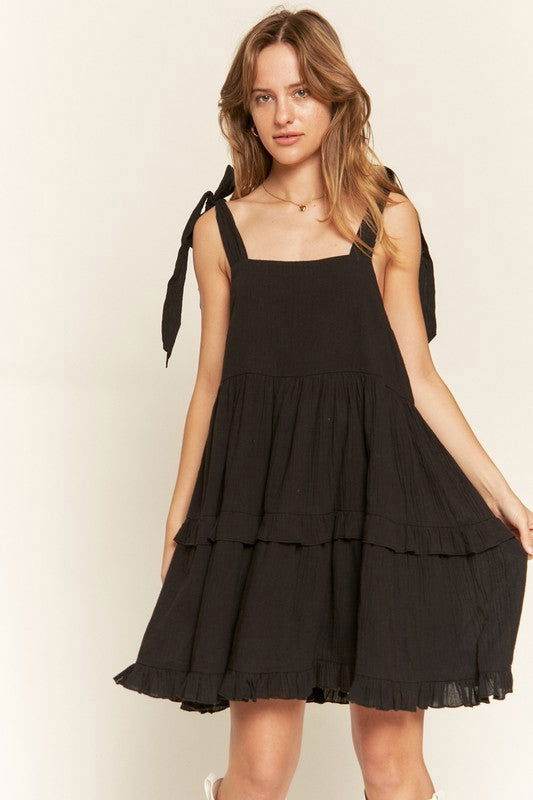 Plus Square neck ruffle dress - us.meeeshop