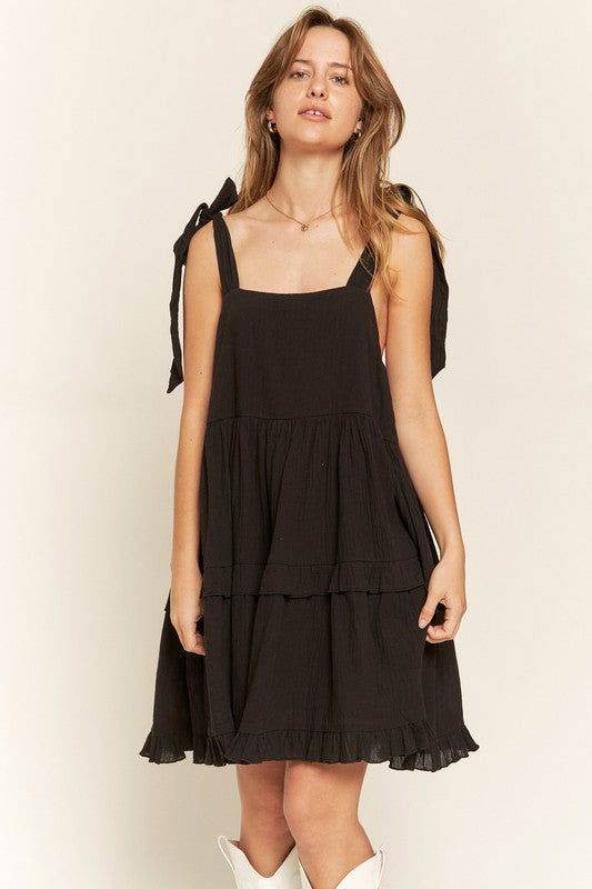 Plus Square neck ruffle dress - us.meeeshop