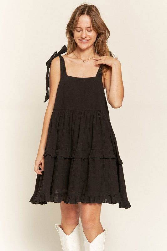 Plus Square neck ruffle dress - us.meeeshop