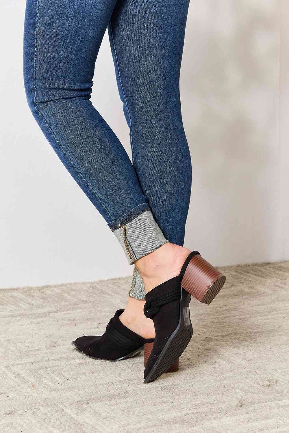 Pointed-Toe Braided Trim Mules - us.meeeshop