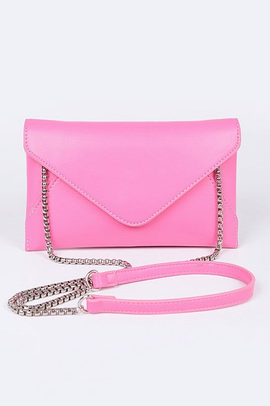 Pop Color Classic Envelope Clutch Bag us.meeeshop - 