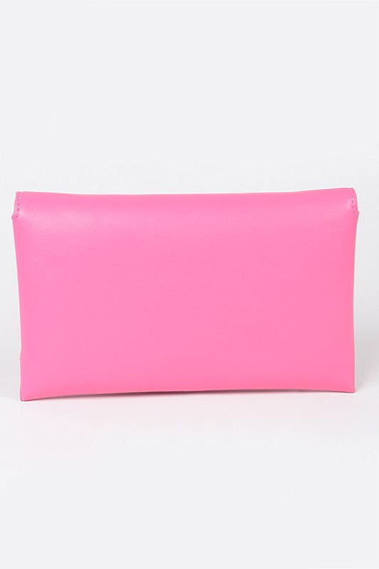 Pop Color Classic Envelope Clutch Bag us.meeeshop - 