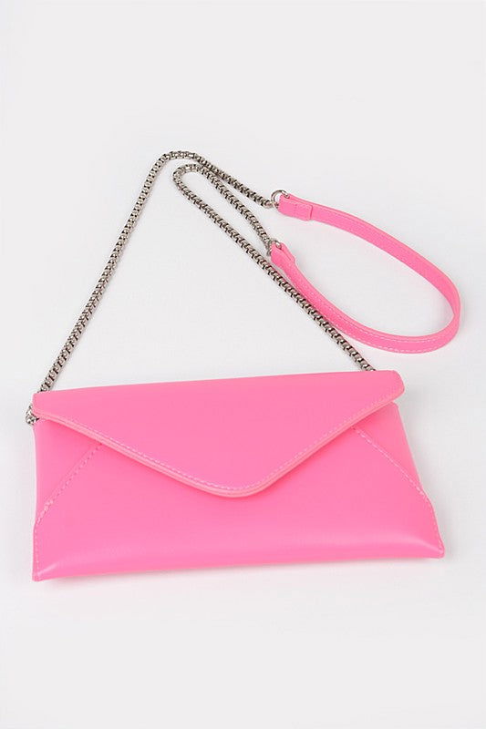 Pop Color Classic Envelope Clutch Bag us.meeeshop - 