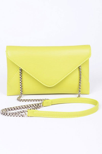 Pop Color Classic Envelope Clutch Bag us.meeeshop - Handbags