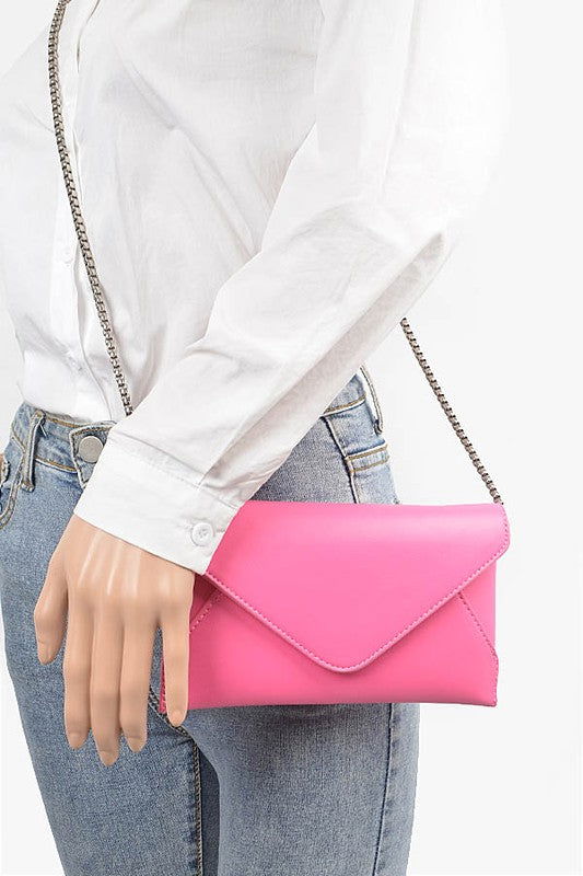 Pop Color Classic Envelope Clutch Bag us.meeeshop - 