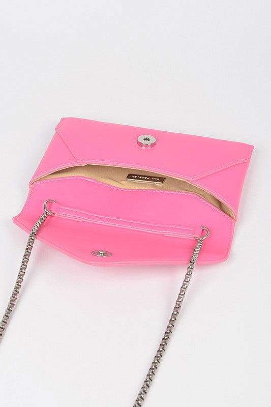 Pop Color Classic Envelope Clutch Bag us.meeeshop - 