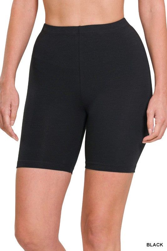 Zenana Premium Cotton Biker Shorts - us.meeeshop