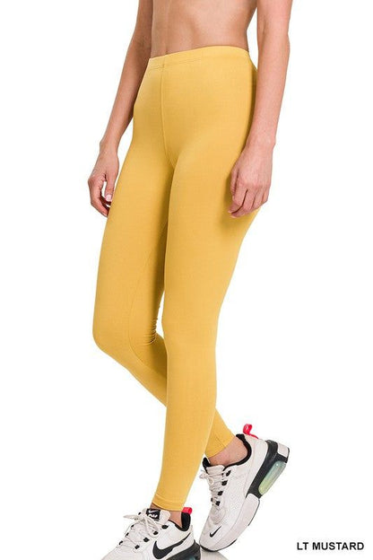 Zenana Premium Microfiber Full Length Leggings - us.meeeshop