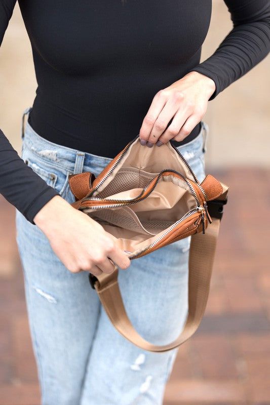 Presly Vegan Leather Everywhere Sling Belt Bag us.meeeshop - 