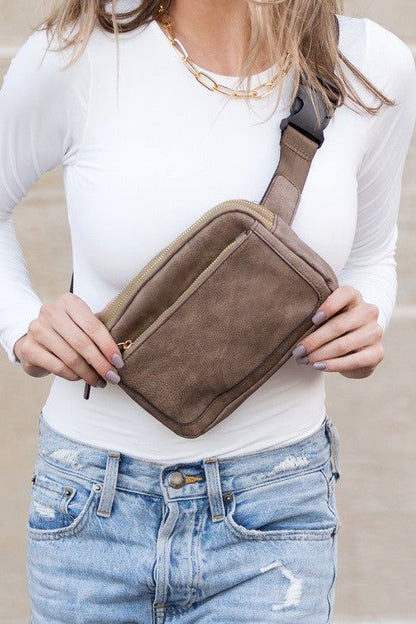 Presly Vegan Leather Everywhere Sling Belt Bag us.meeeshop - 