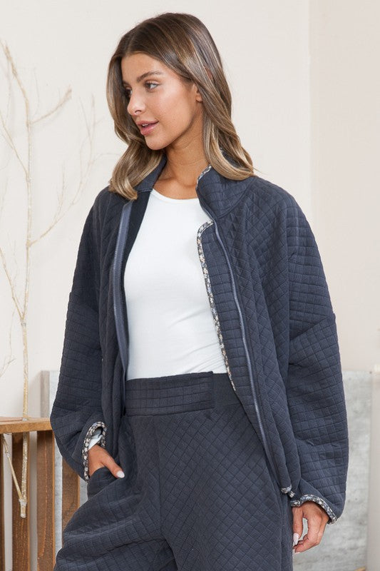 Quilt Jacket with Pockets | us.meeeshop
