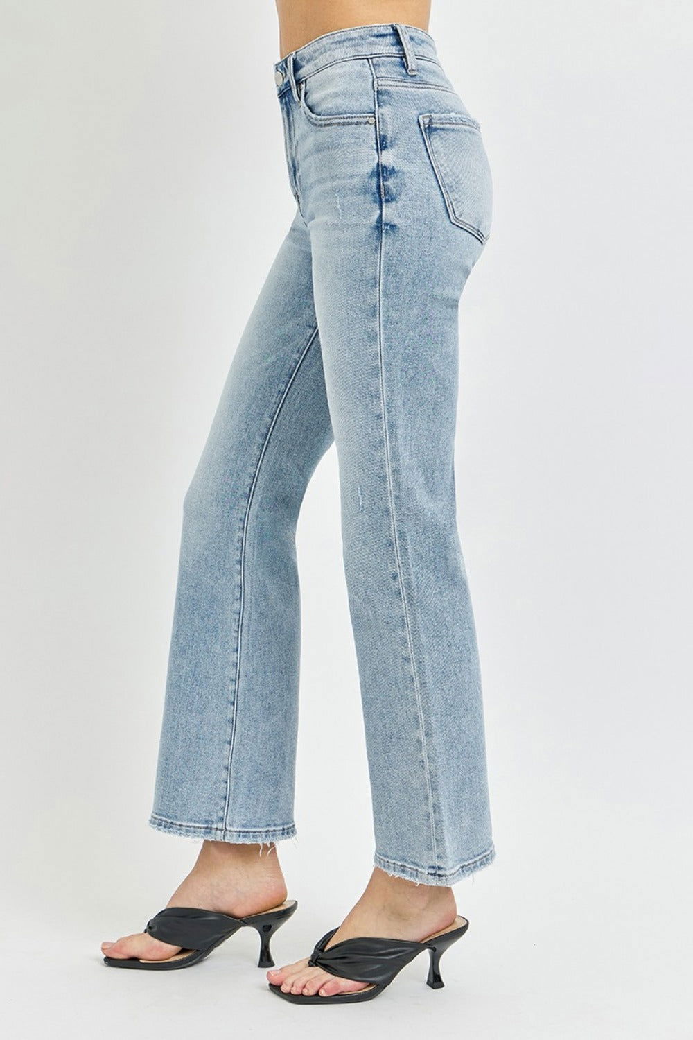 RISEN Full Size High Rise Ankle Flare Jeans us.meeeshop - 