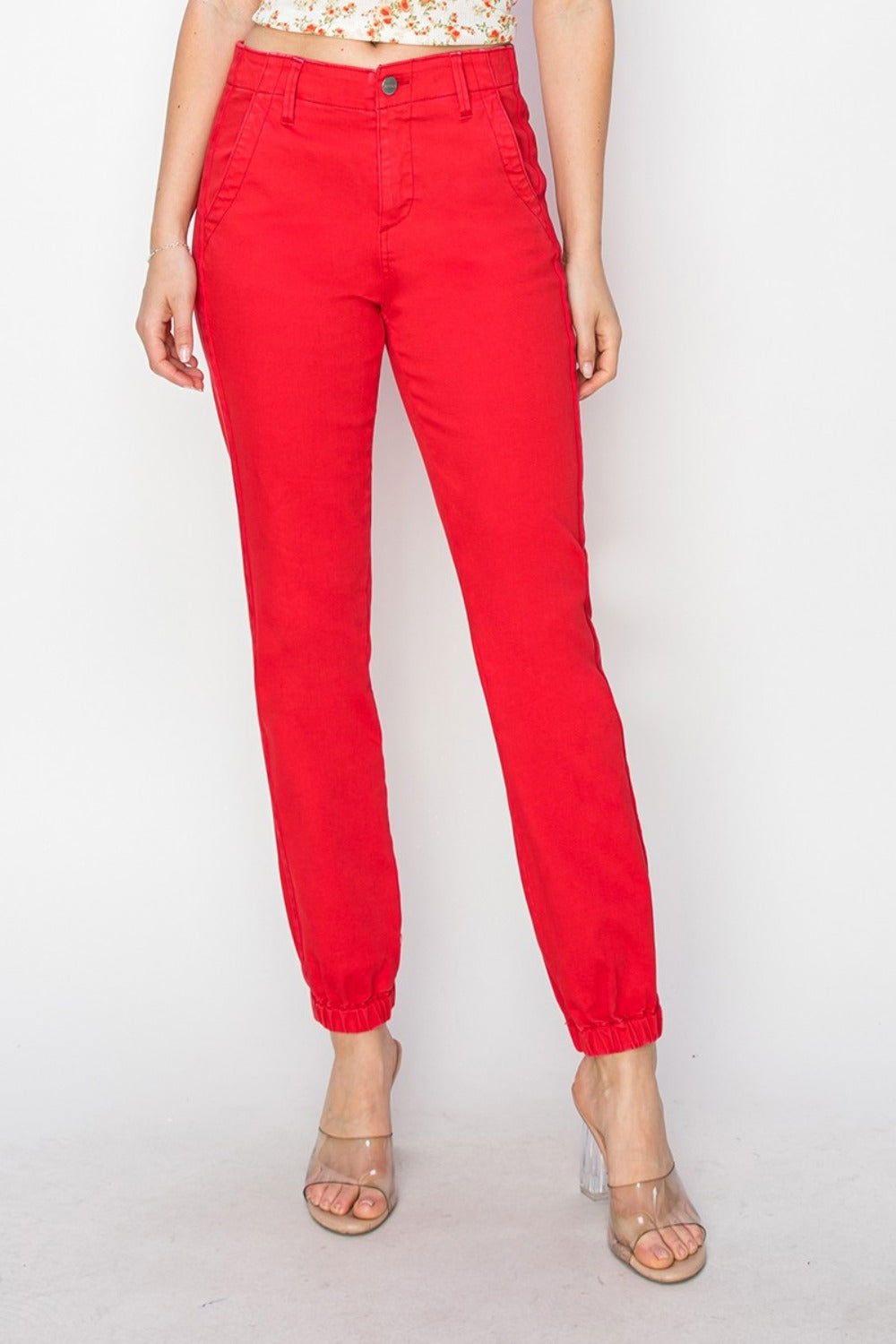 RISEN Full Size High Waisted Jogger Jeans us.meeeshop - Pants