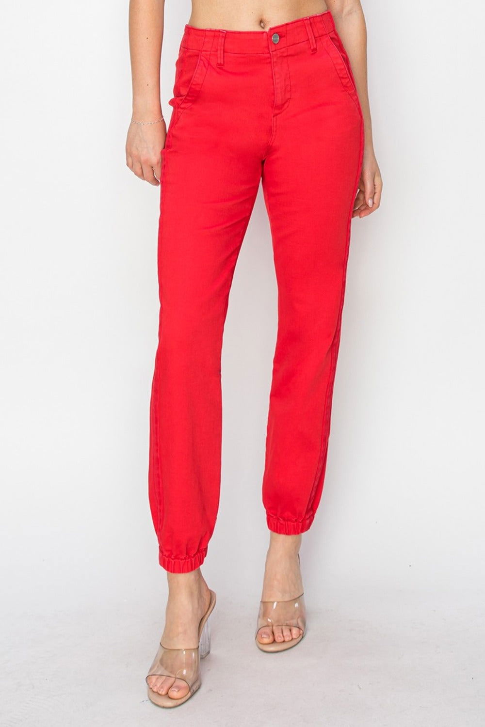 RISEN Full Size High Waisted Jogger Jeans us.meeeshop - 